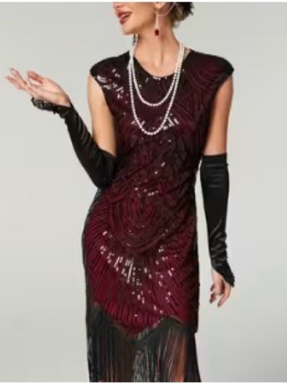 1920’s style Sequin Fringe dress